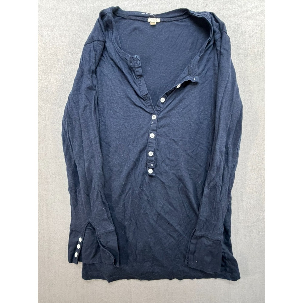 J.Crew‎ Women Long Sleeve shirt Button Up Size Small Blue